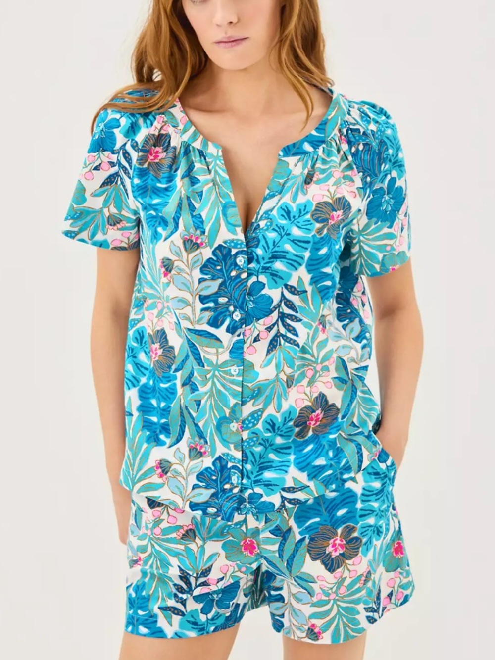 {Lilly Pulitzer} Brand New Best Fronds Forever PJ Set